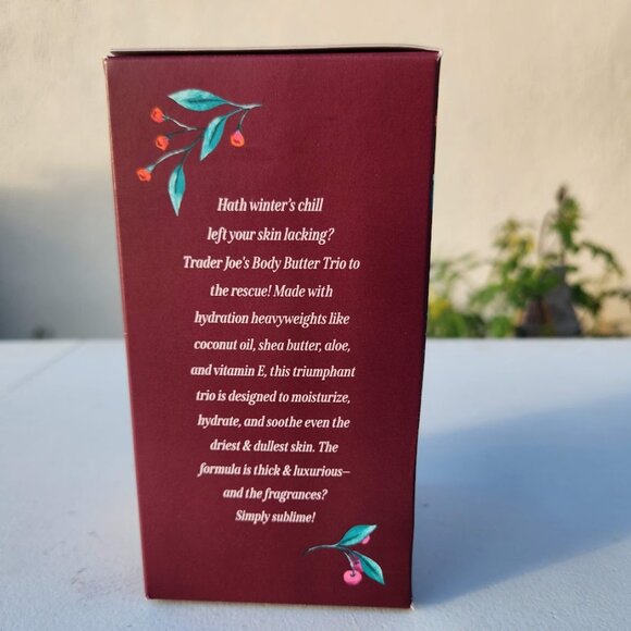 NEW Trader Joe's Body Butter Trio Gift Set Moisturizer Trader Joes Set of 3 Inc - Picture 4 of 10